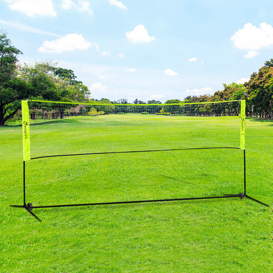 14ft Badminton Net, Height Adjustable, Carry Bag, Yellow Badminton Yellow at Gallery Canada