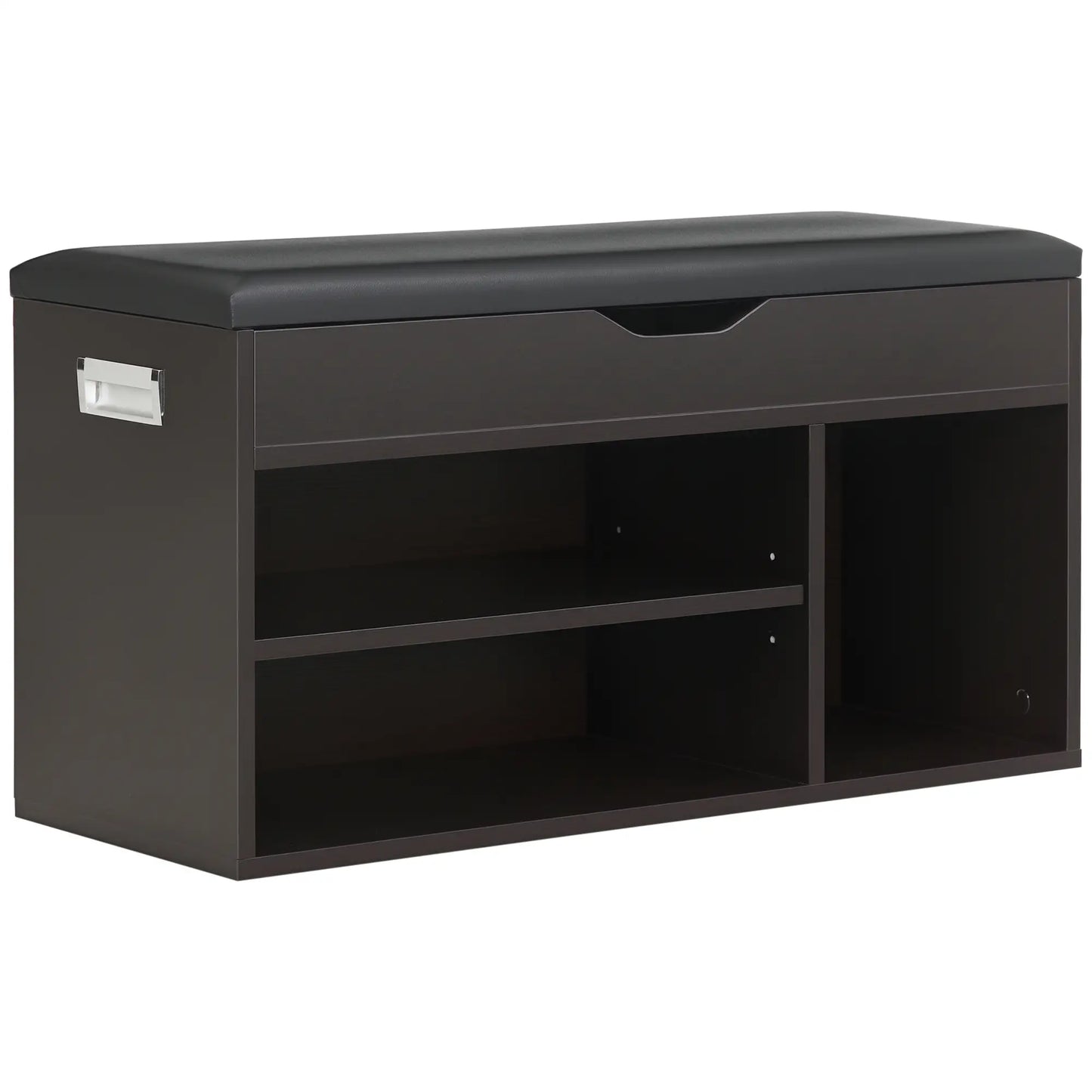 Shoe Bench with Padded Cushion, Hidden Storage, Black Shoe Storage Cabinets & Racks at Gallery Canada