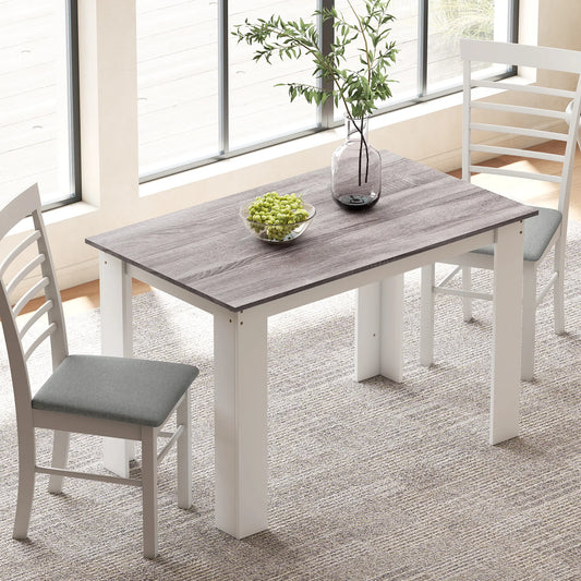 Kitchen Table for 4-6, Wood Effect Dining Table, Grey Dining Tables Grey at Gallery Canada