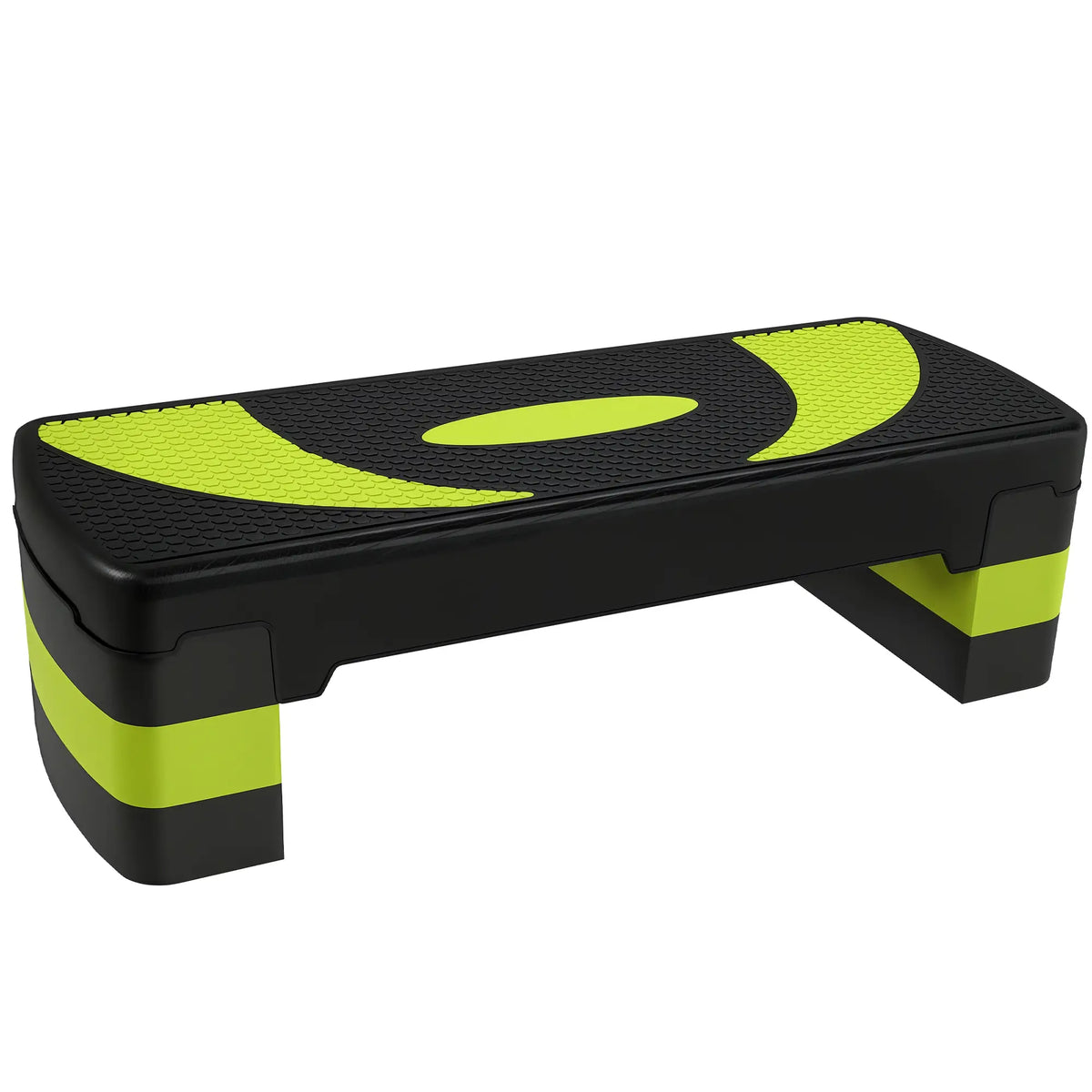 Step aérobic réglable, plateforme d'exercice, 4"-6"-8", vert