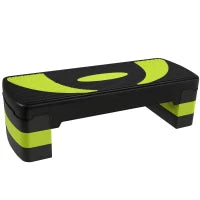 Adjustable Aerobic Stepper, Exercise Step Platform, 4"-6"-8", Green