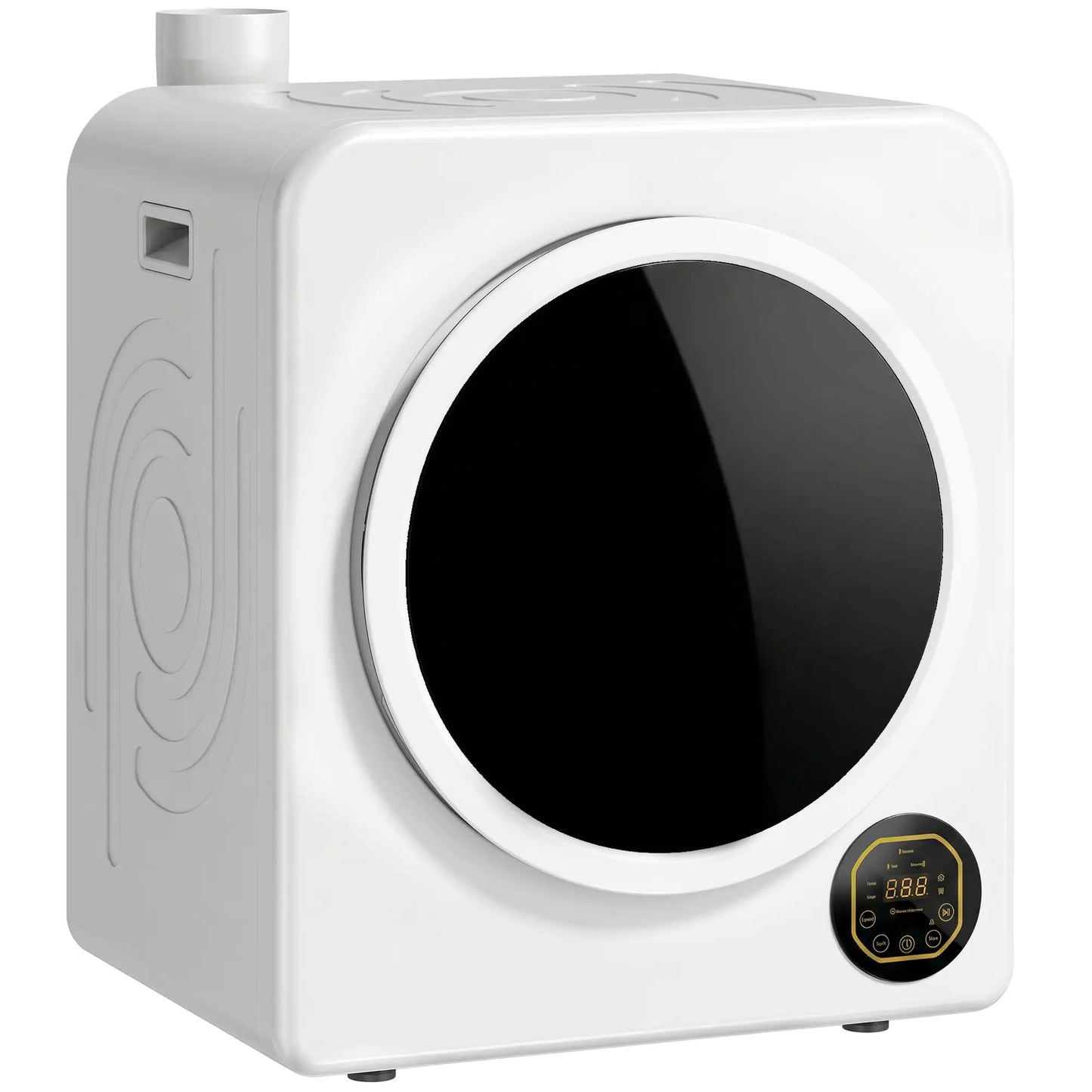 Clothes Dryer with 6 Drying Modes, Laundry Dryer with Stainless Steel Tub 18 lbs, White
