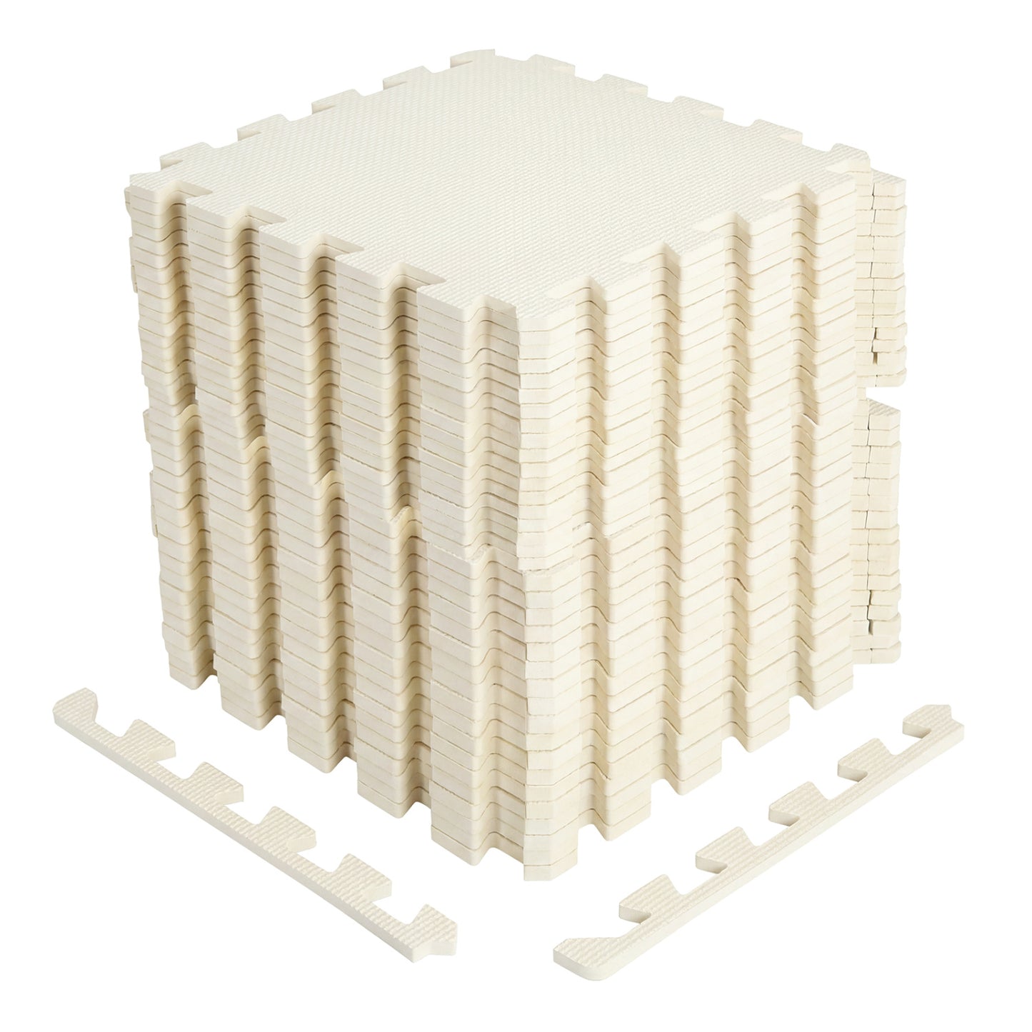 Non-Slip Protective Flooring for Living Room and Home Gym, Beige Decorative Fencing & Flooring Beige at Gallery Canada