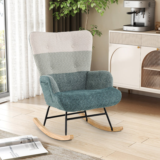 Nursery Rocking Chair, Ergonomic Armrests, High Backrest Accent Chairs Options at Gallery Canada
