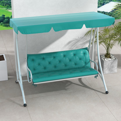 3-Seater Outdoor Bench Swing Chair Replacement Cushions for Patio Garden, Blue at Gallery Canada
