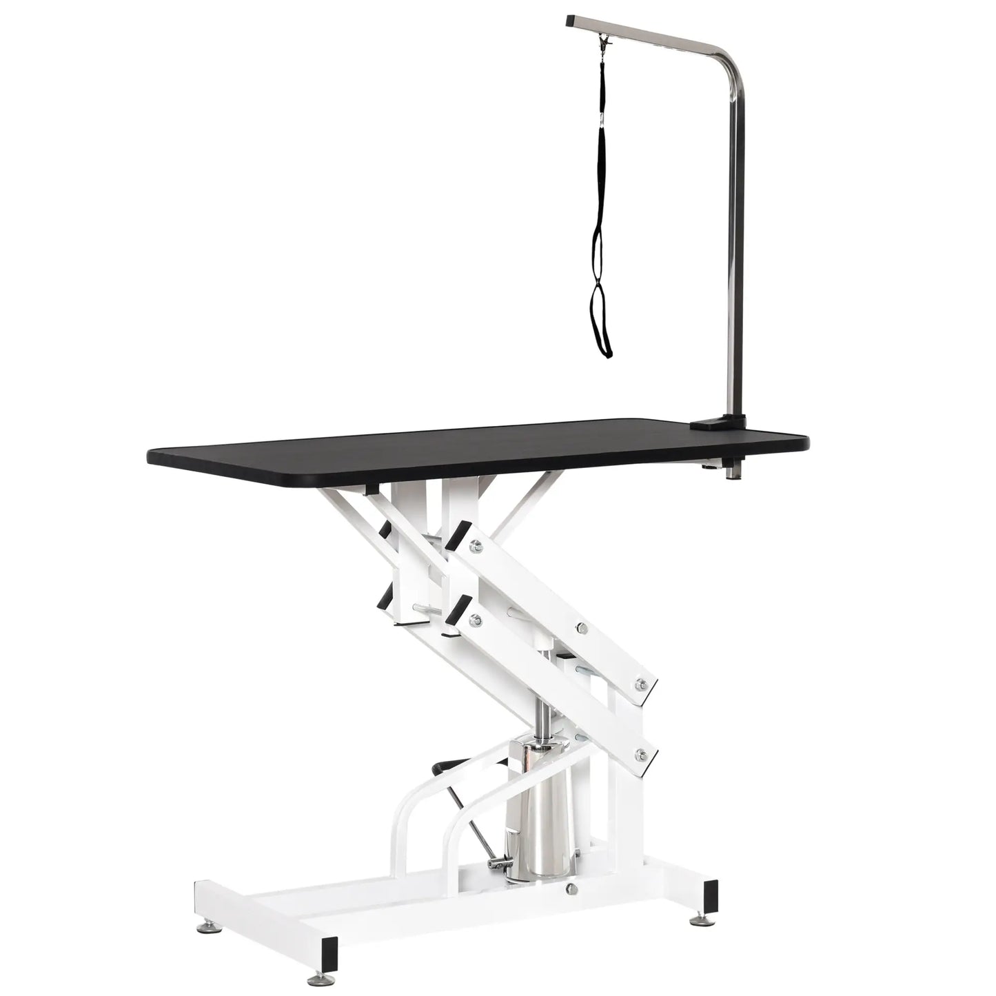 Adjustable Dog Grooming Table with Arm, Noose, Non-Slip, Black Dog Grooming Tables at Gallery Canada
