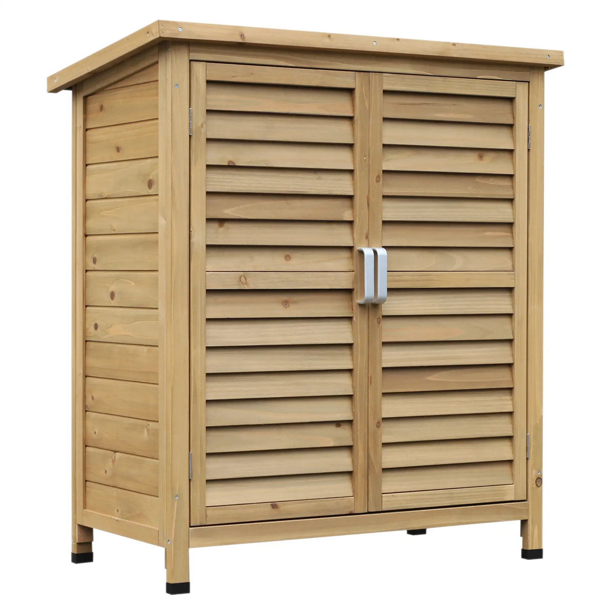 Wooden Garden Storage Shed, 2 Door, 34" x 18" x 38", Natural Sheds at Gallery Canada