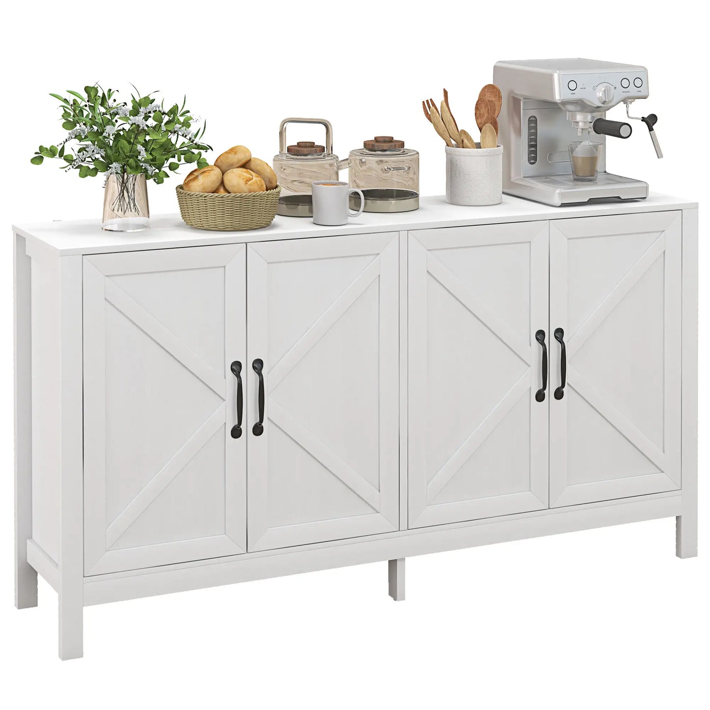Sideboard Buffet, Storage Cabinet, TV Stand for 65 Inches, White Bar Cabinets at Gallery Canada