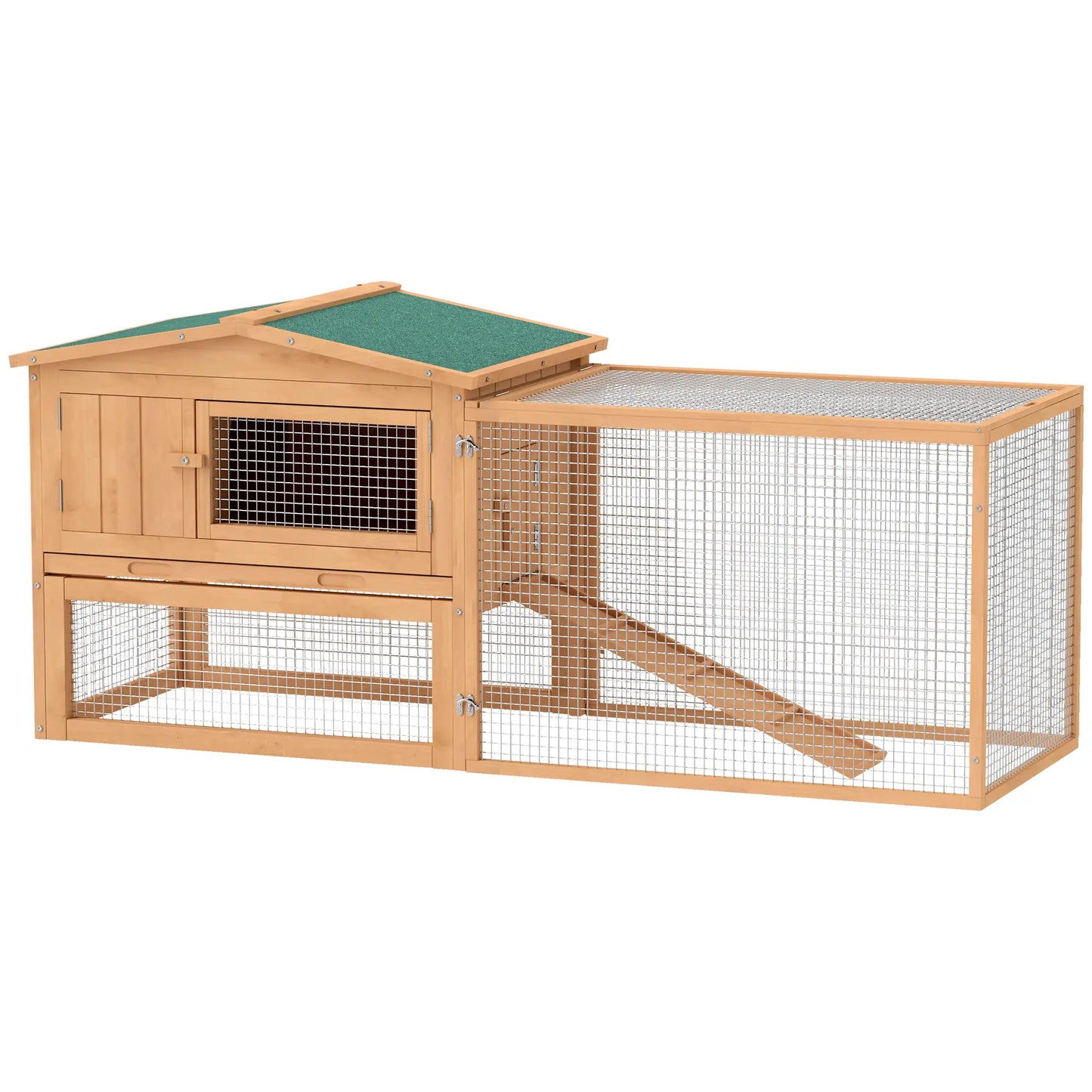 Wooden Rabbit Hutch, Bunny House Chicken Coop with Run Rabbit Hutch at Gallery Canada