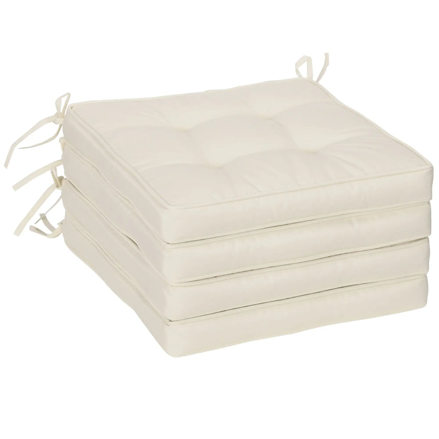 Rattan Furniture Replacement Cushions, 4 Piece, Cream White Patio Chair Cushions at Gallery Canada