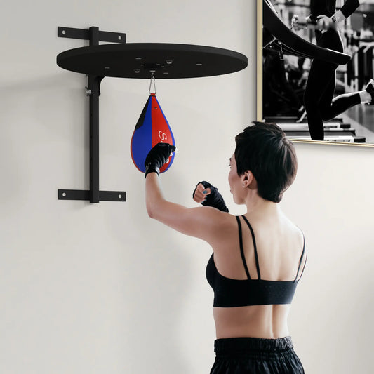 Wall Mounted Speed Bag Platform, Adjustable Punching Bag Kit More-Strength Training Equipment Black, Blue and Red at Gallery Canada