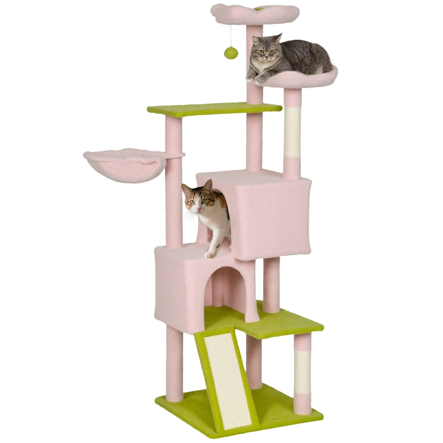 Flower Cat Tree, Sisal Scratching Posts, Multi-Level Tower, Pink Cat Trees at Gallery Canada