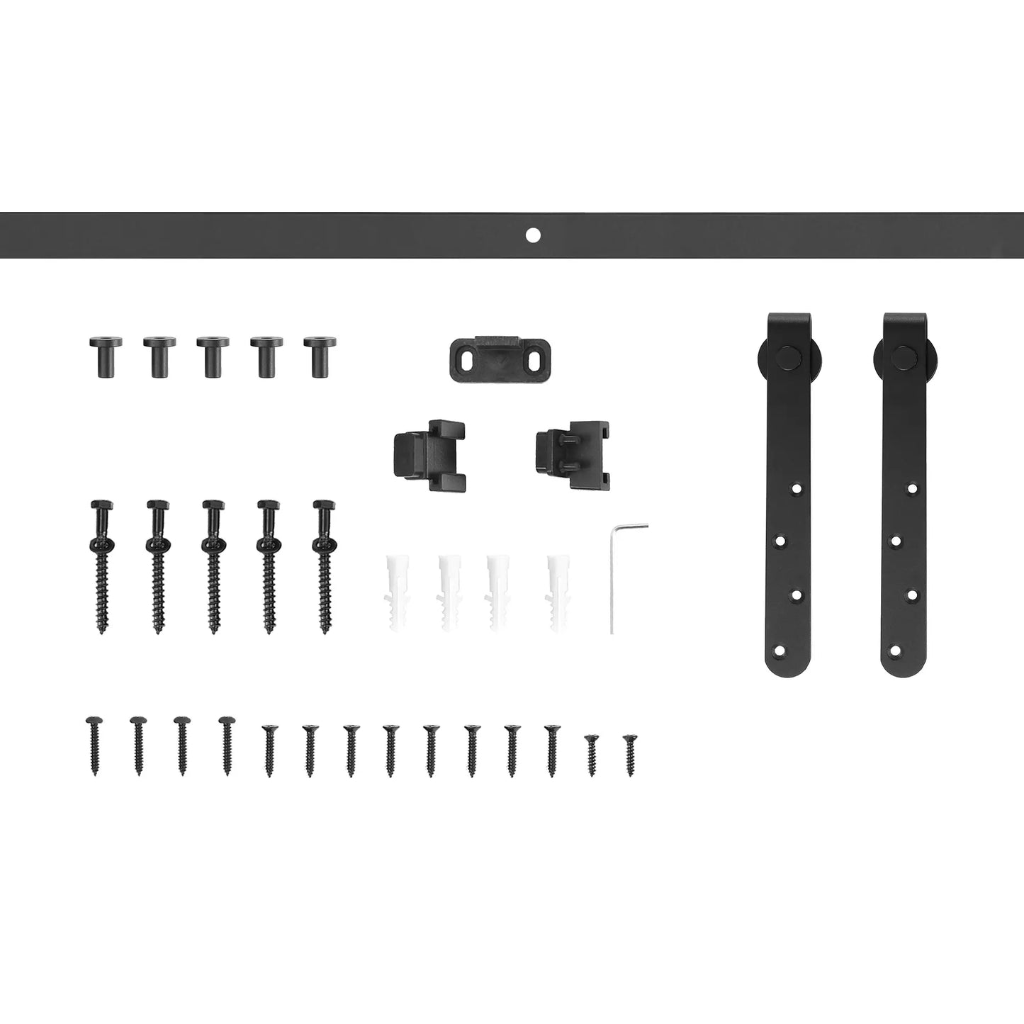 6FT Antique Sliding Barn Door Hardware Kit, Single Door, Coffee Door Hardware at Gallery Canada