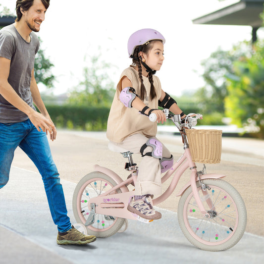 Only C$5.00! 6 in 1 Kids Bicycle Protective Gear Set Pink, Pink