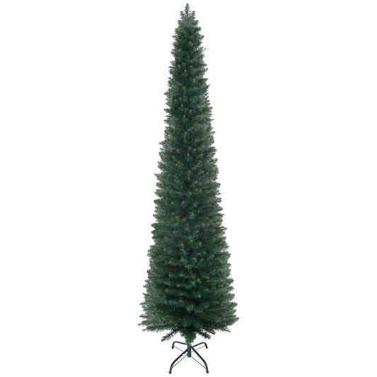 7FT Artificial Christmas Tree Xmas Pencil Tree Holiday Home Indoor Decoration with Foldable Black Stand for Party, Green at Gallery Canada