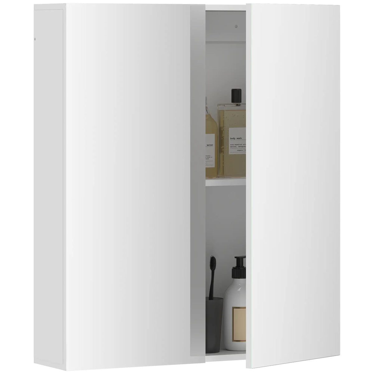 Wall Mounted Mirror Cabinet, Bathroom Medicine, 2 Doors, Adjustable Shelf Mirror Medicine Cabinets at Gallery Canada