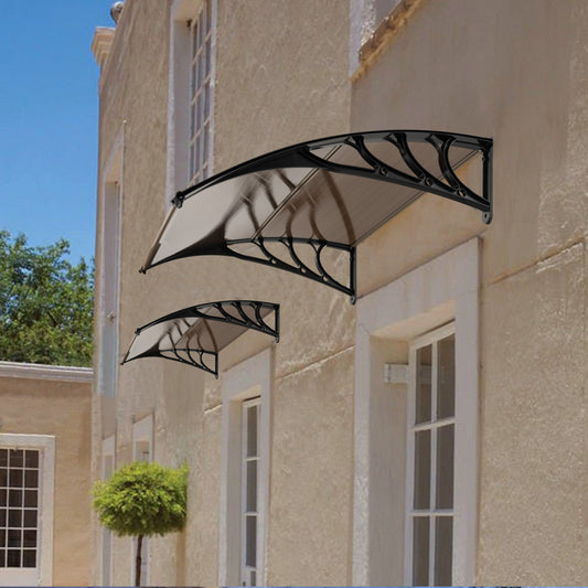 Outdoor Front Door Patio Overhang Awning for Sunlight Rain Snow Wind Protection-40 x 40 Inch, Brown Outdoor Shades 40 x 40 Inch at Gallery Canada