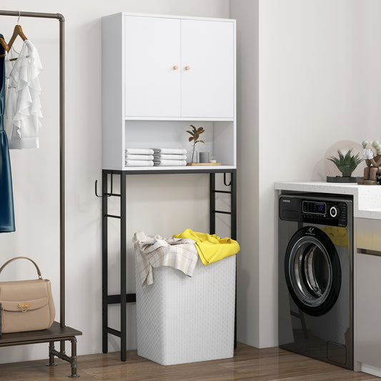 Over The Toilet Storage Cabinet, 2 Doors, Adjustable Shelf, White Wall Cabinets White at Gallery Canada