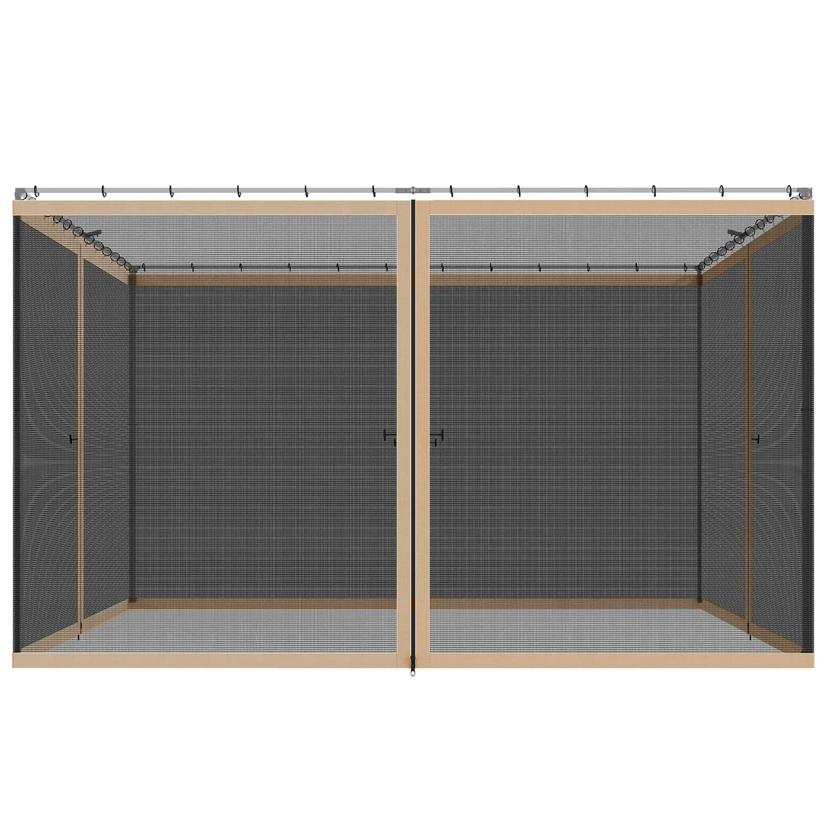 Replacement Mosquito Netting, 10' x 12', Beige, Black Gazebo Sidewalls at Gallery Canada