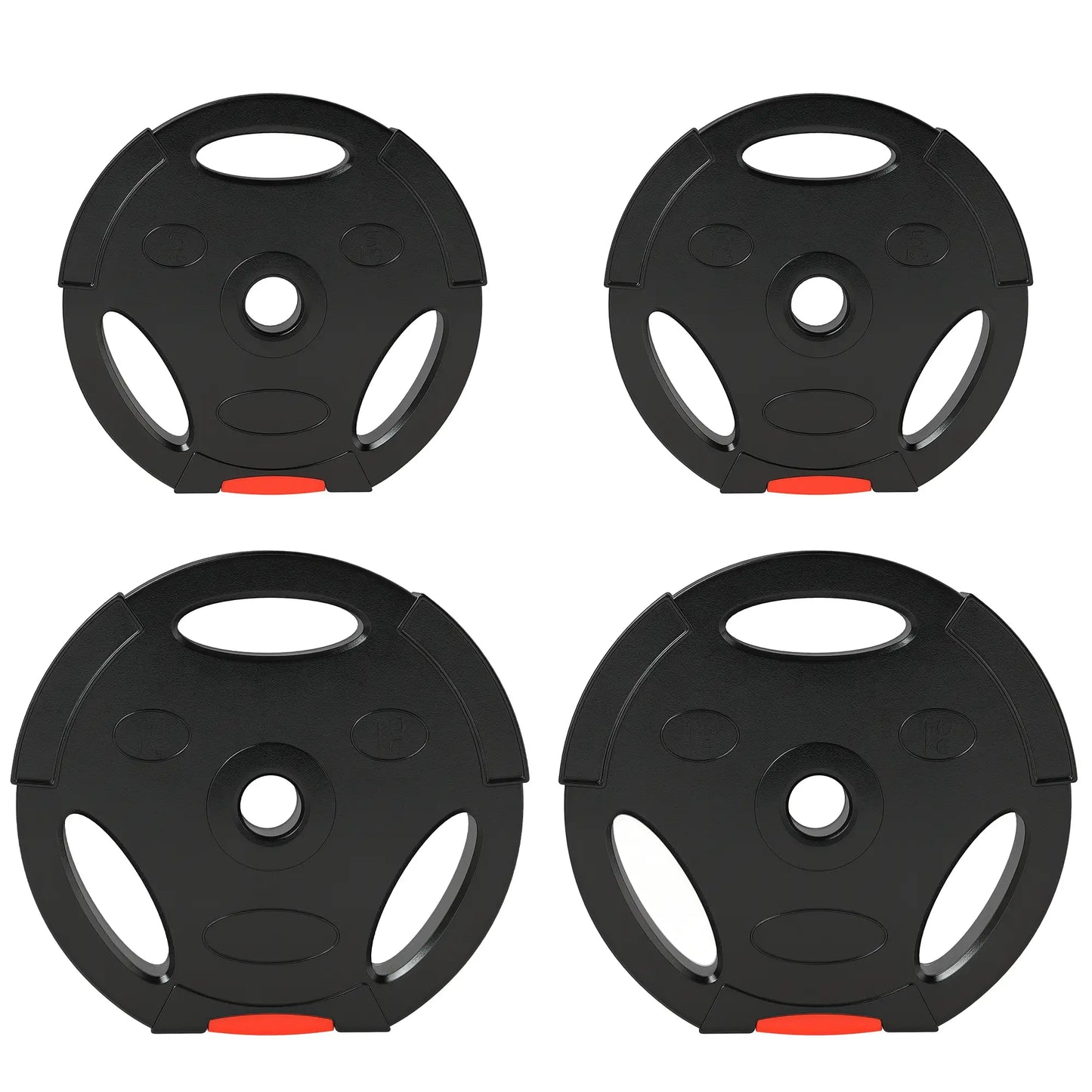 1-Inch Weight Plates, Barbell Weights Set, 2 x 22lbs + 2 x 11lbs Dumbbells & Barbells at Gallery Canada