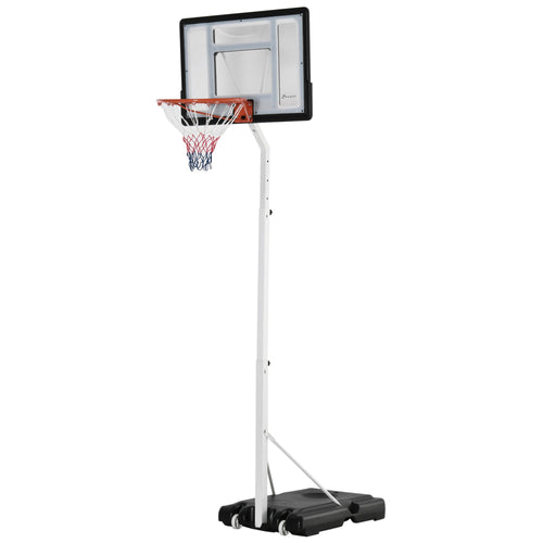 Portable Basketball Hoop, 7ft-8.5ft Height Adjustable Basketball System with Wheels &; 35.5