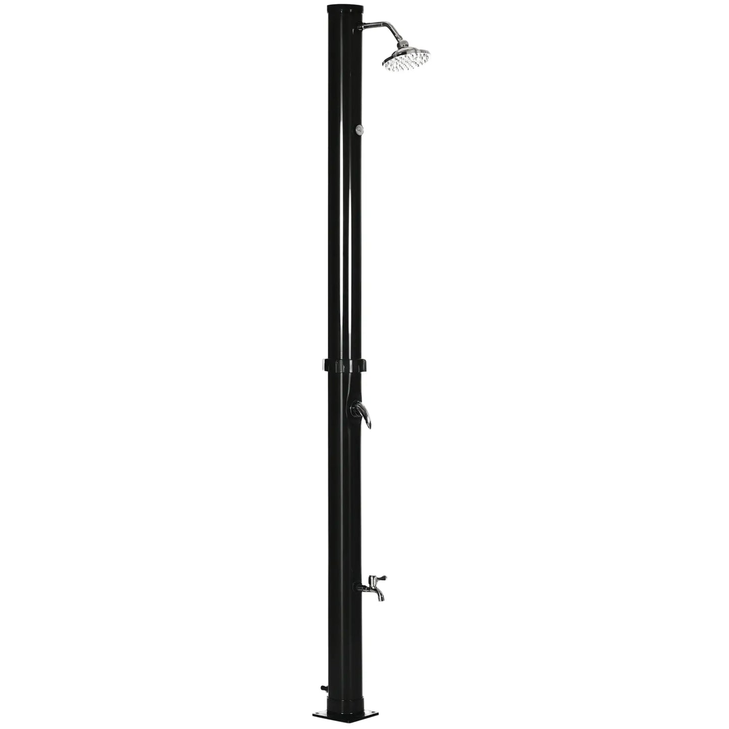 5.3 Gallons Solar Shower, Rotating Rainfall, Temperature Adjustment, Black Outdoor Swimming Pools & Hot Tubs at Gallery Canada
