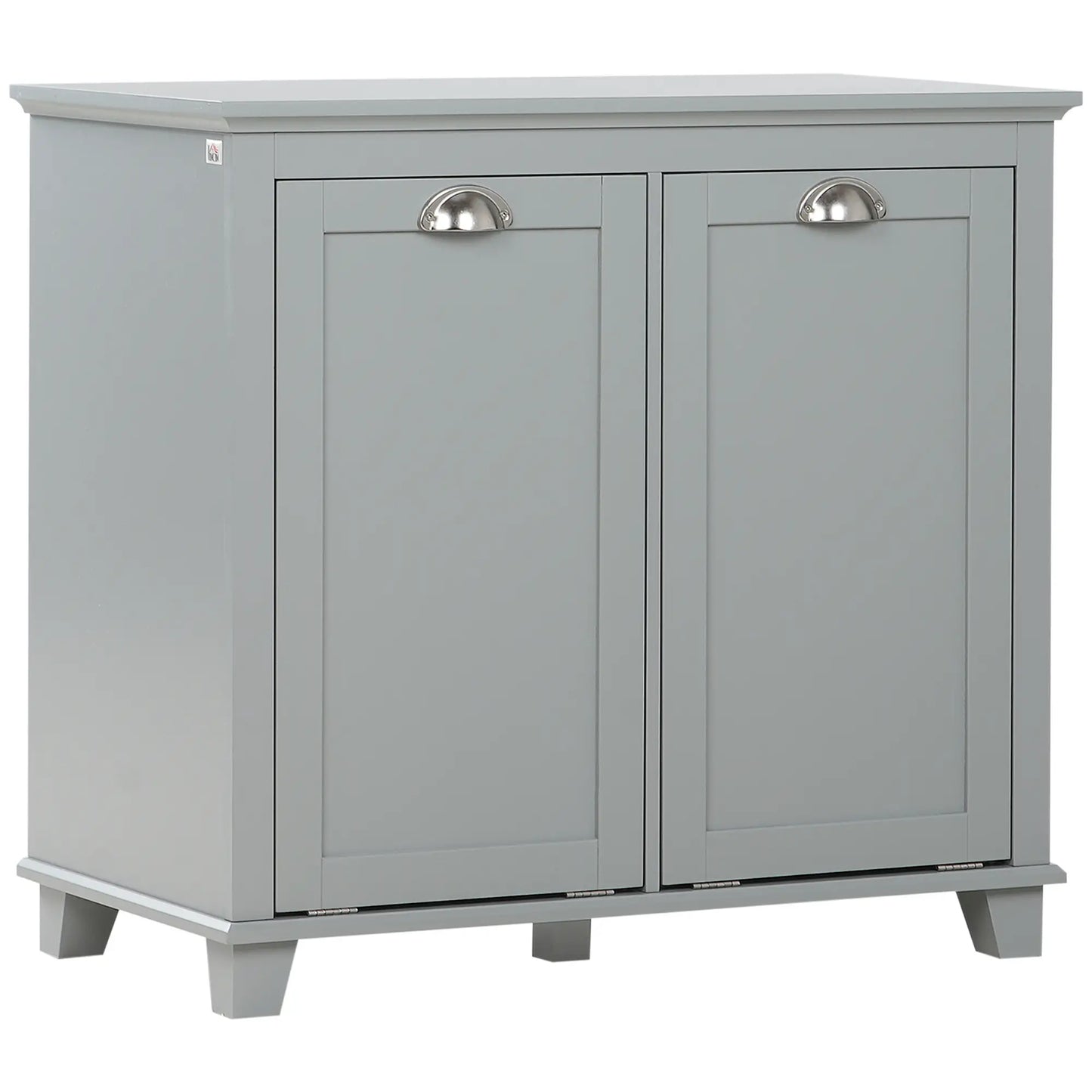 Tilt-Out Laundry Cabinet, Bathroom Organizer, Two-Compartment Hamper, Grey Bathroom Cabinets at Gallery Canada