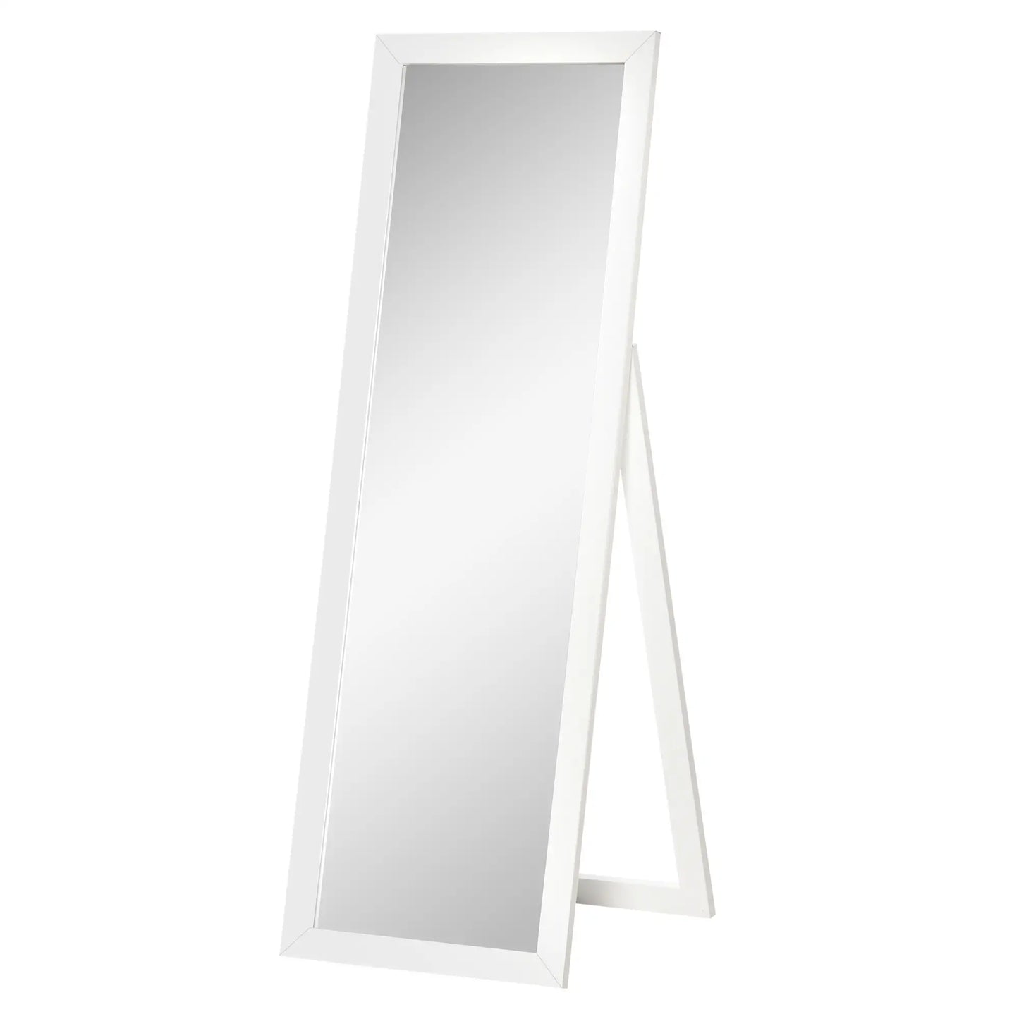 58" x 20" Full Length Mirror, Floor Standing, Bedroom Living Room, White Full Length Mirrors at Gallery Canada
