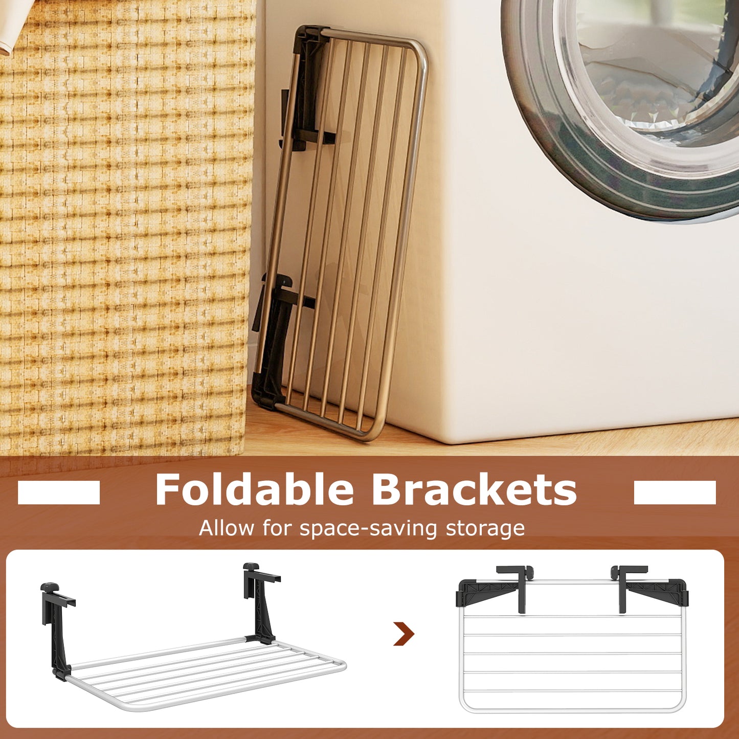 Portable Aluminum Clothes and Towel Drying Rack Drying Racks at Gallery Canada