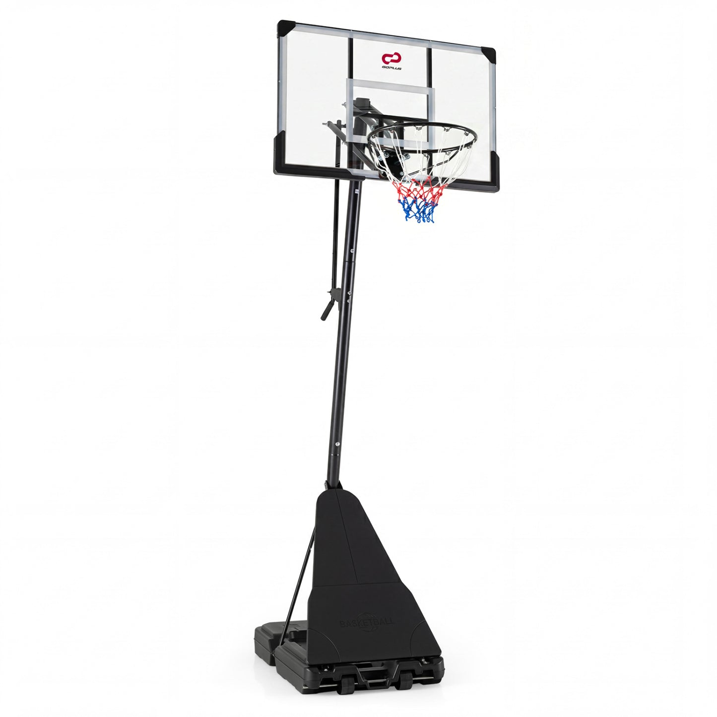 Portable Basketball Hoop, Adjustable Goal System Sport Equipments Black at Gallery Canada