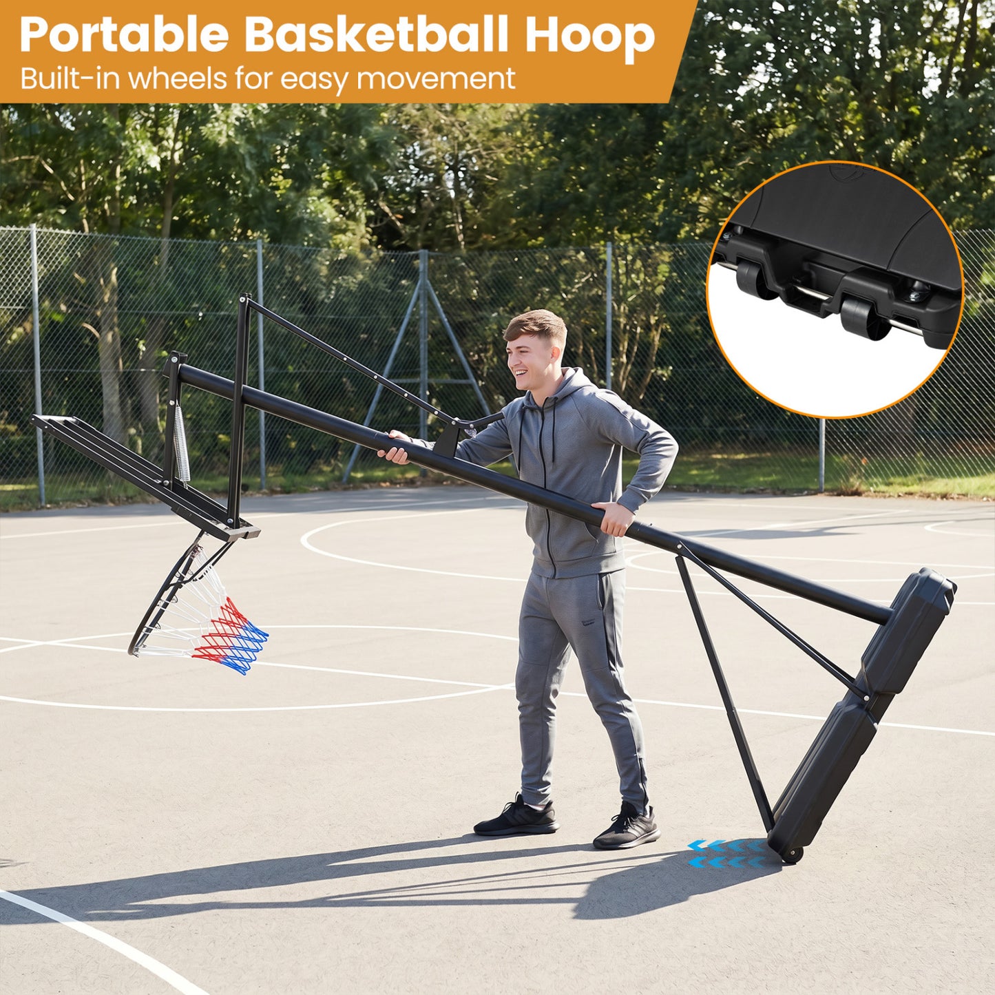 Portable Basketball Hoop, Adjustable Goal System Sport Equipments at Gallery Canada