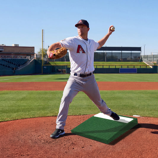 Portable Pitching Mound With Baseball Pitching EVA Carry Handle Golf Options at Gallery Canada