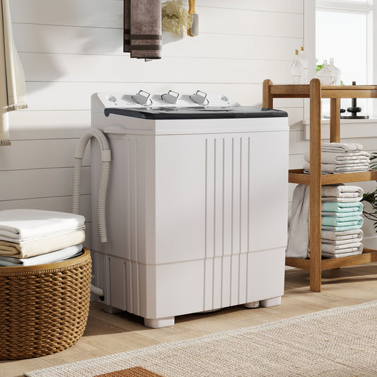Portable Washing Machine With Built-In Drain Pump, Black