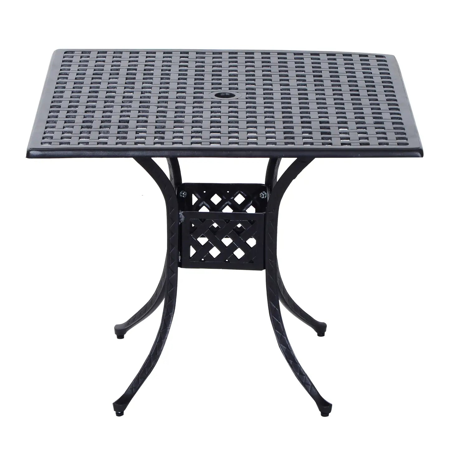36" Patio Dining Table, Outdoor Bistro Table, Cast Aluminum Frame, Black Patio Side Tables at Gallery Canada