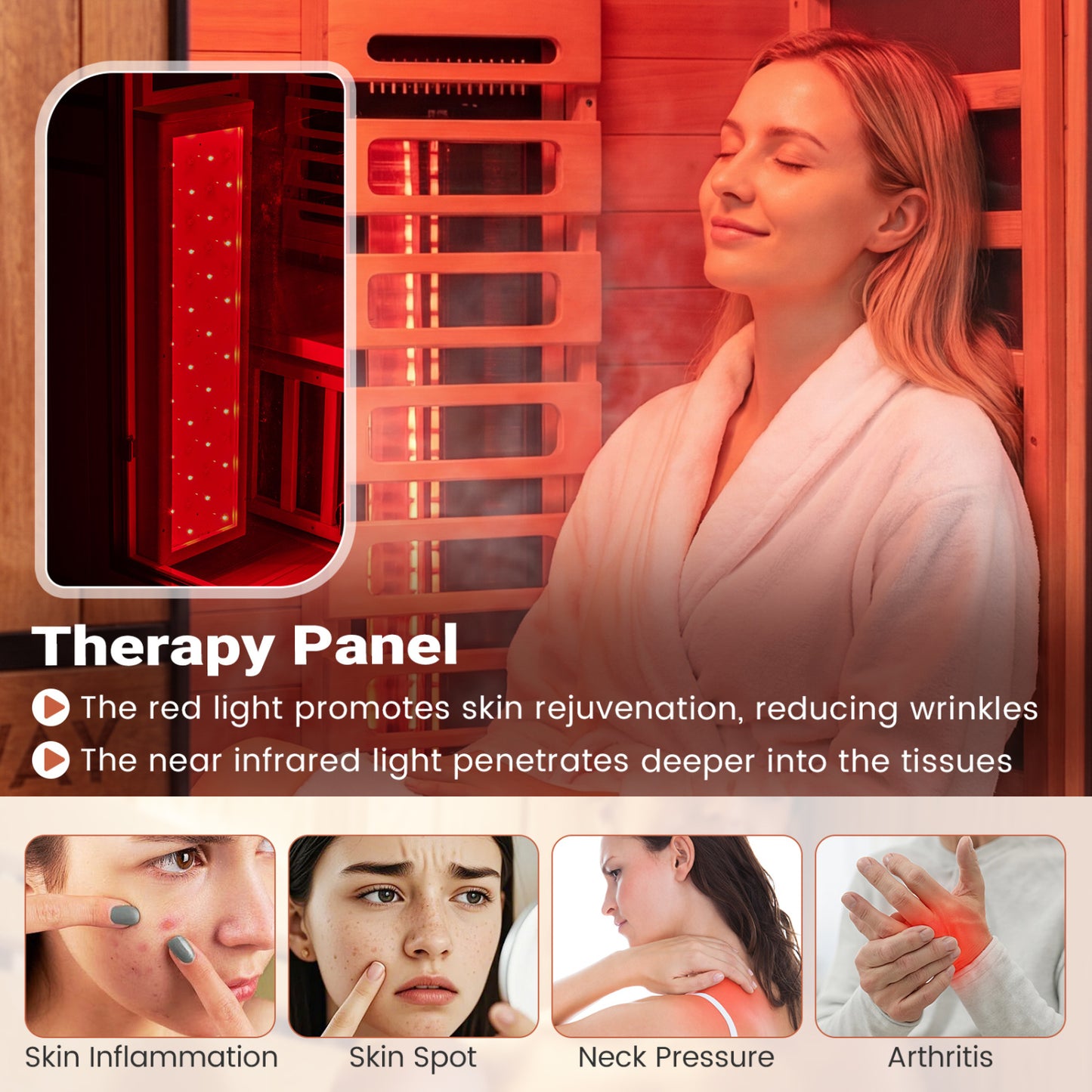 2-Person Full Spectrum Infrared Sauna, App Control, Home Use Sauna at Gallery Canada