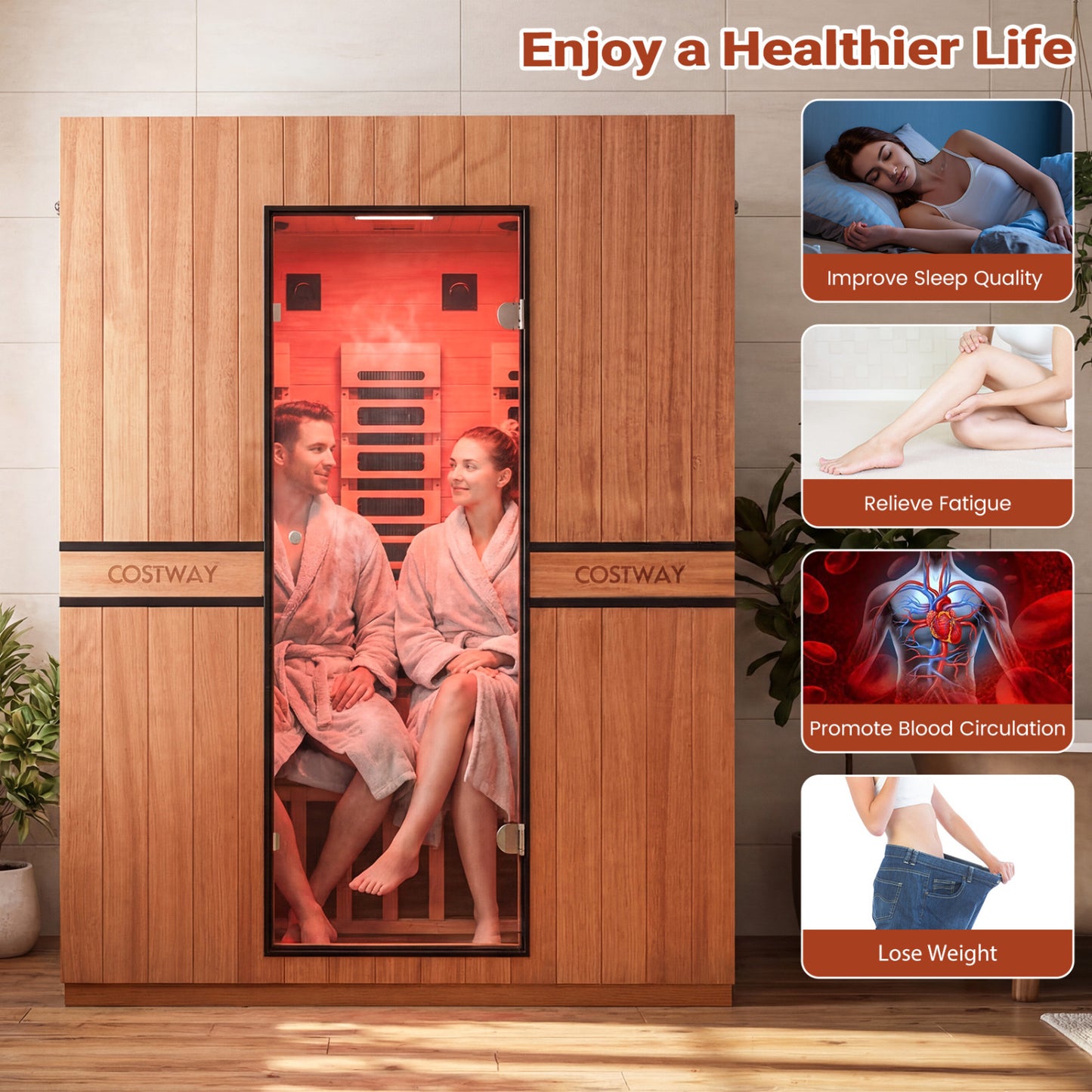 3-Person Full Spectrum Infrared Sauna, APP Control, For Home Sauna at Gallery Canada