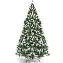 Sapin De Noël Artificiel Garvee 90 Cm Avec 78 LED, Branches Réalistes, Baies Rouges Et Flocons De Neige - 8