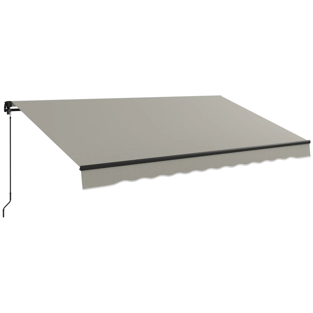 Retractable Awning 12'x10' UV Resistant, Light Grey Deck Awnings at Gallery Canada