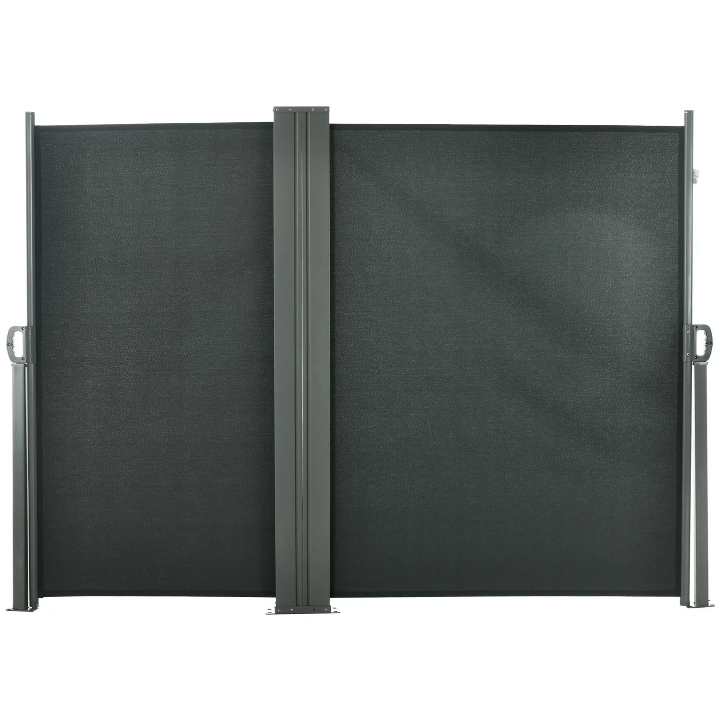 236" x 71" Outdoor Privacy Wall, Retractable Awning, Patio Screen, Grey Side Awnings at Gallery Canada