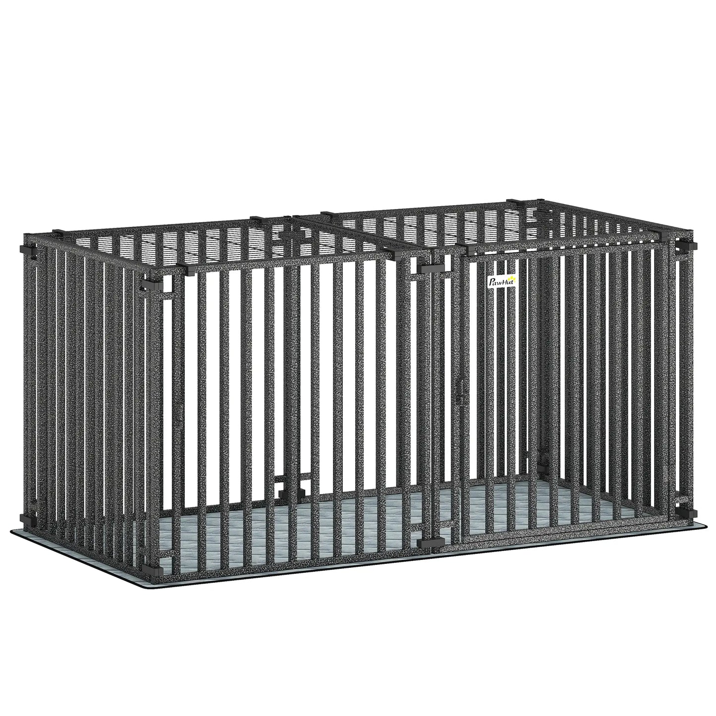 55 Inch Heavy Duty Dog Crate, Extra Large Metal Cage With Mat Dog Cages & Crates at Gallery Canada
