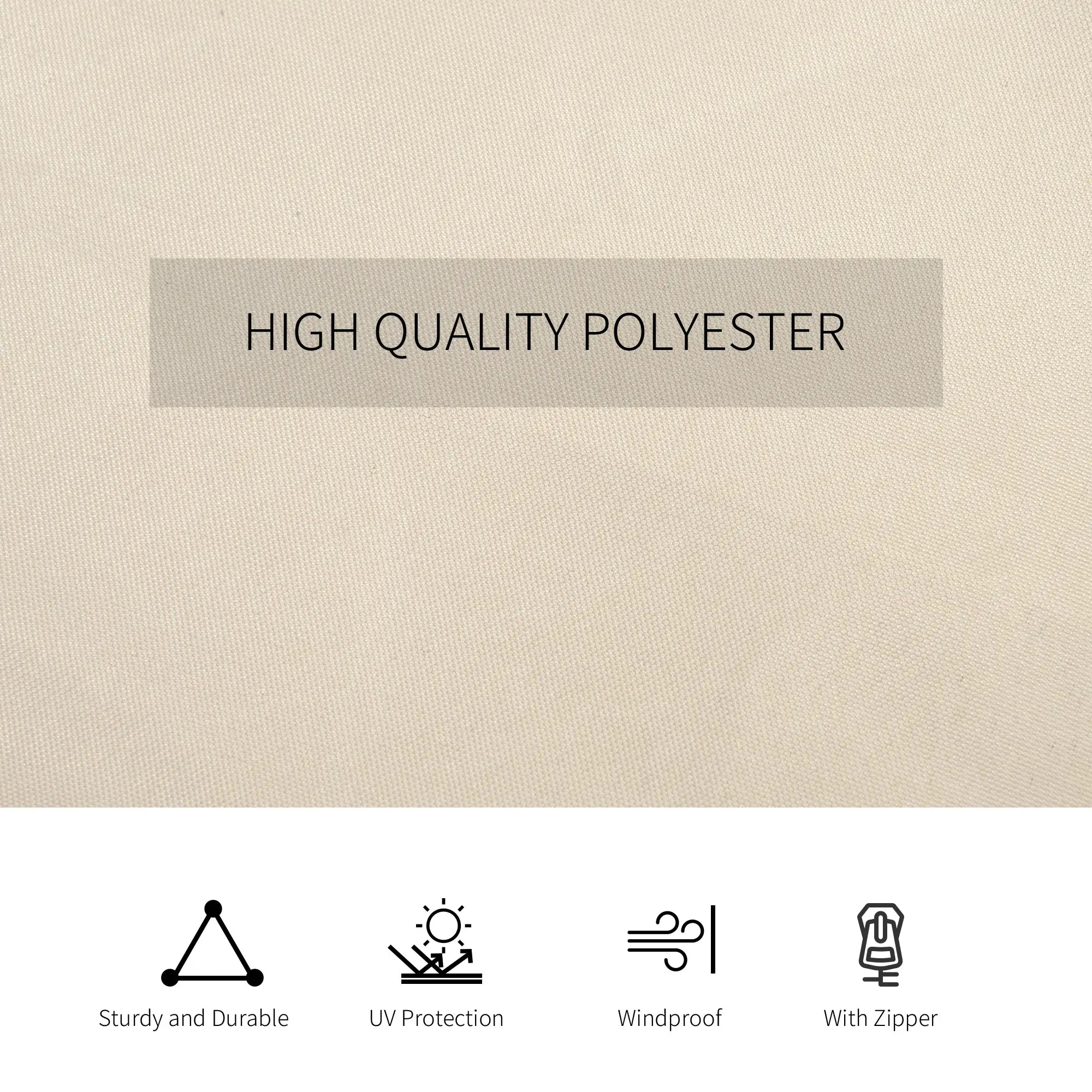 10' x 13' Gazebo Sidewall Set, 4 Panels, Hooks Included, Beige Gazebo Sidewalls at Gallery Canada