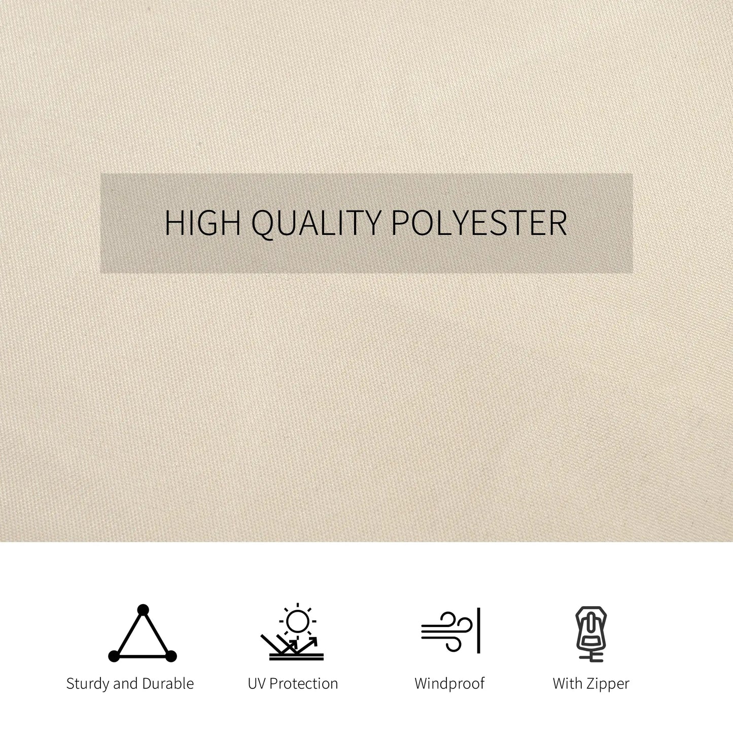 10' x 13' Gazebo Sidewall Set, 4 Panels, Hooks Included, Beige Gazebo Sidewalls at Gallery Canada