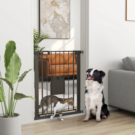 Porte pour animaux extra large de 30" à 32", 35"H, petite porte, noir