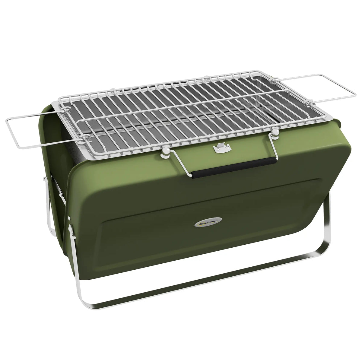 Metal Portable BBQ Grill, Green Charcoal BBQ Grils at Gallery Canada