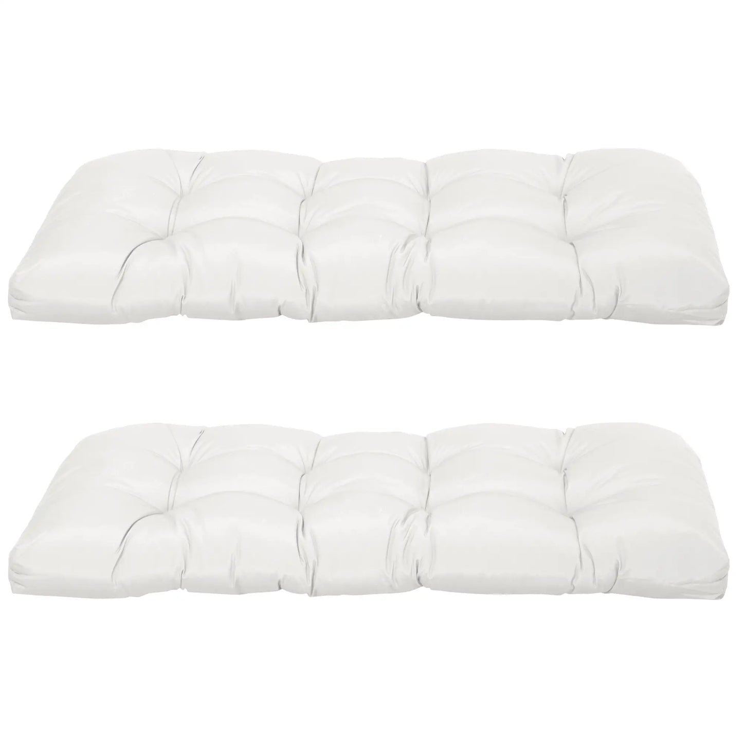 Patio Bench Replacement Cushions, 2 Seater, 43" x 19" x 3", Cream White Patio Chair Cushions at Gallery Canada