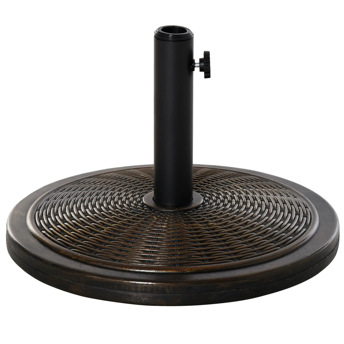 29LBS Offset Patio Umbrella Stand, Fits Φ1.4", Φ1.5", Φ1.9", Black Umbrella Bases at Gallery Canada
