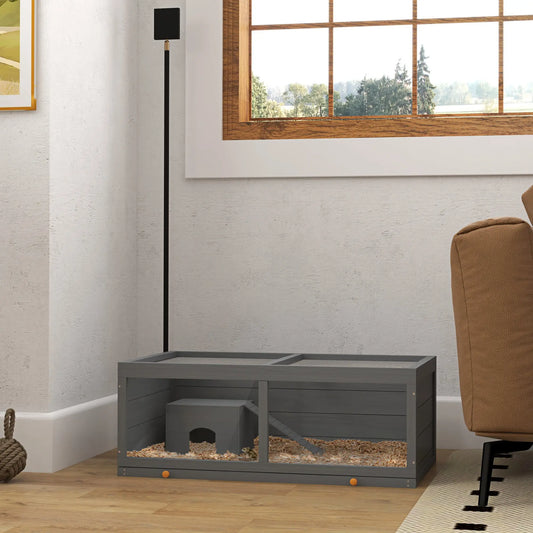 Small Animals Hutch With Sliding Tray, Play House For Hamsters, Gerbils Hamster Cages Grey at Gallery Canada