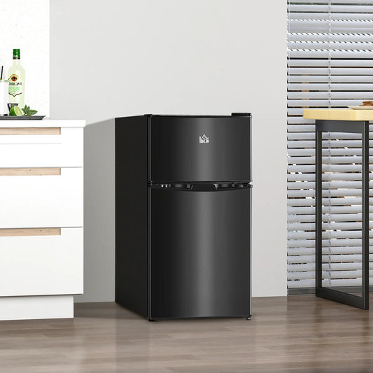 3.2 Cu Ft Compact Refrigerator, Mini Fridge with Freezer, Black Small Kitchen Appliances Black at Gallery Canada
