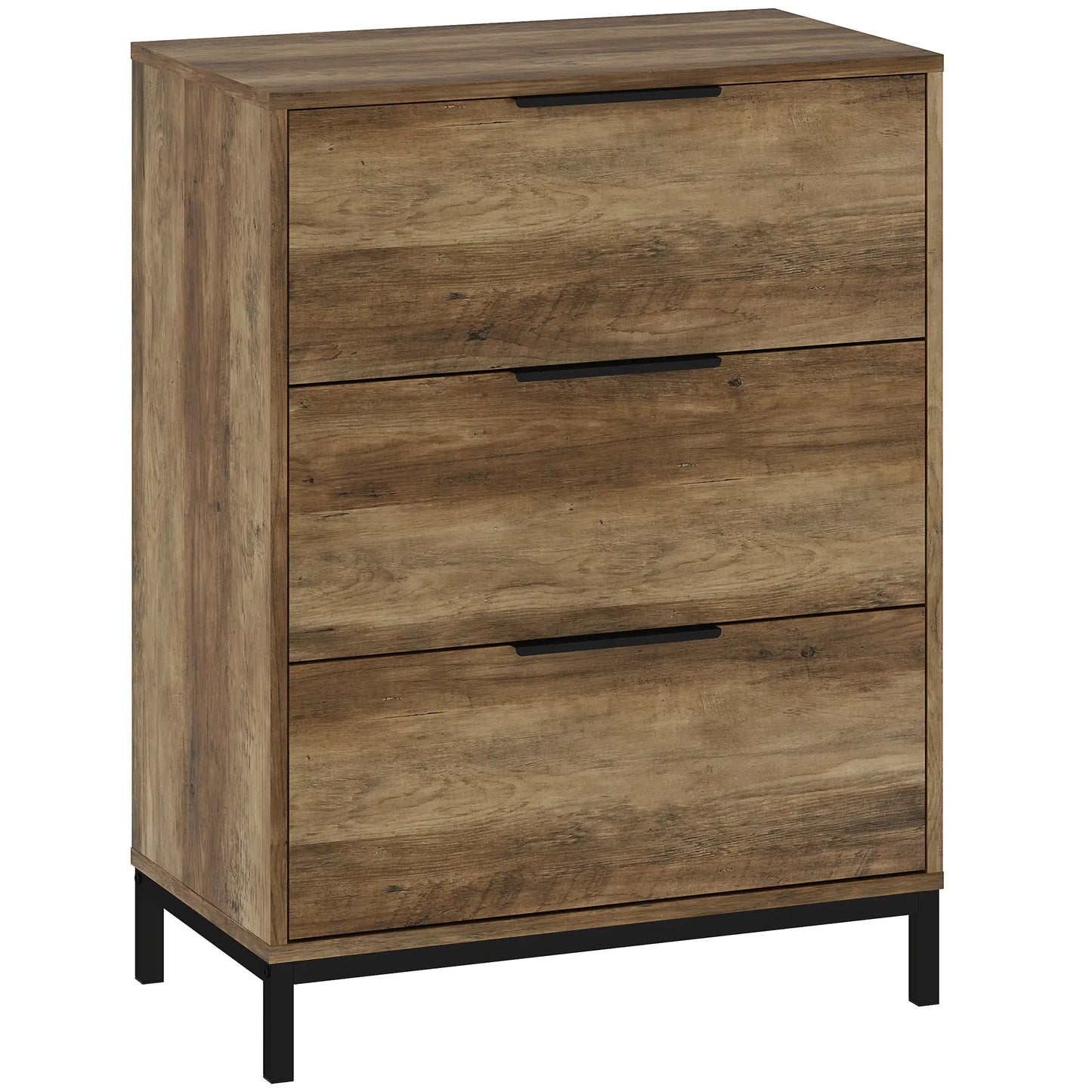 3 Drawer Dresser Tower, Chest for Bedroom, Hallway, Natural Storage Cabinets at Gallery Canada