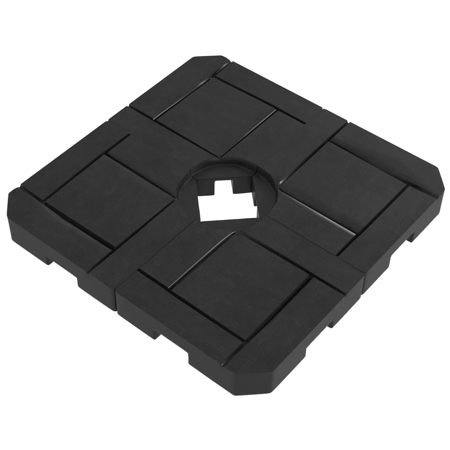4PCs Patio Umbrella Base, Water or Sand Filled, HDPE Umbrella Bases at Gallery Canada